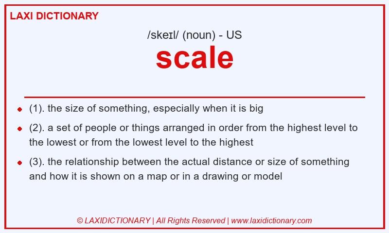 Definition scale in American English