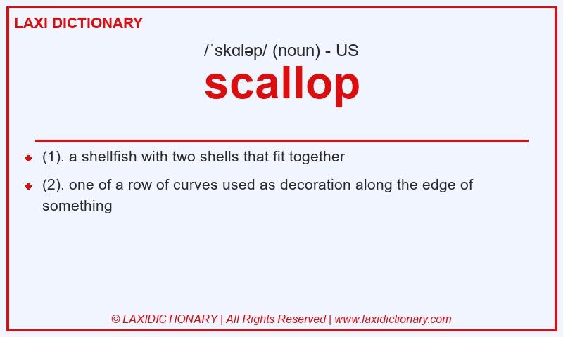 Definition scallop in American English