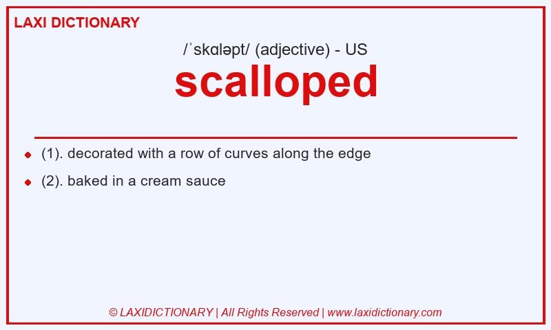 Definition scalloped in American English