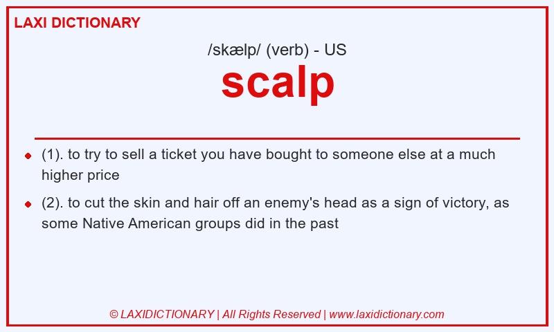 Definition scalp in American English