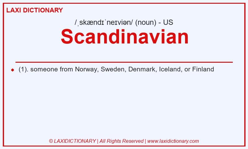 Definition Scandinavian in American English