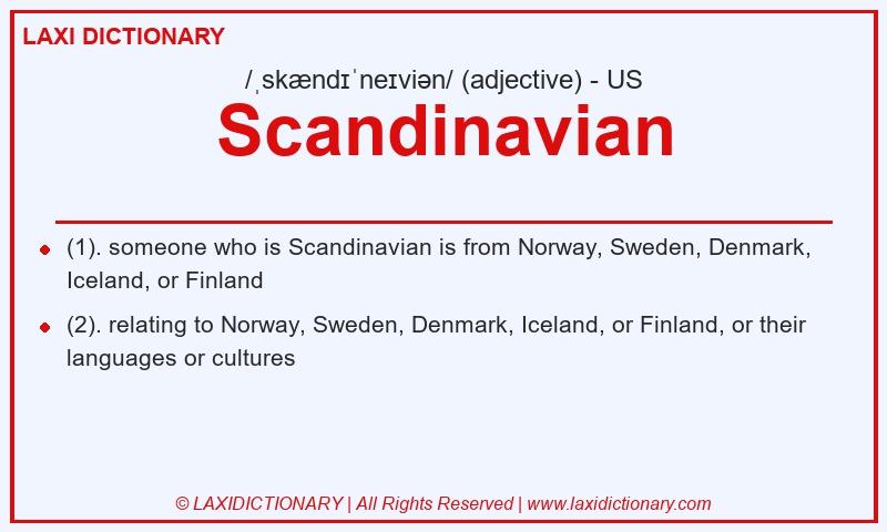 Definition Scandinavian in American English