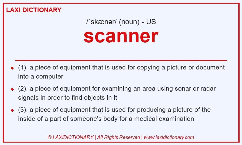 Definition scanner in American English