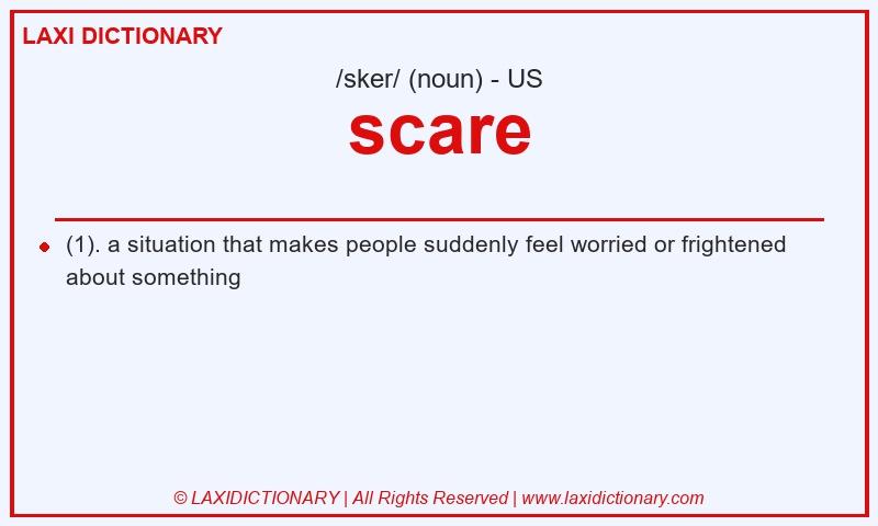 Definition scare in American English
