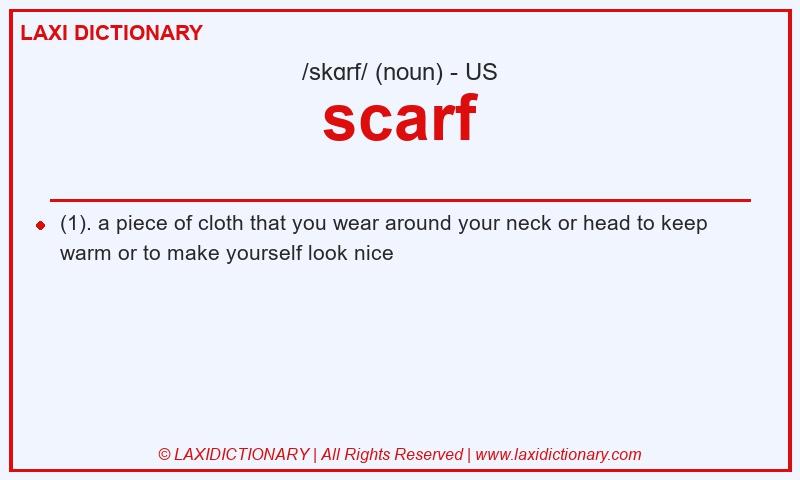 Definition scarf in American English