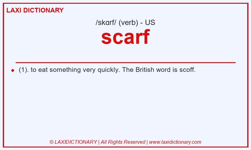 Definition scarf in American English