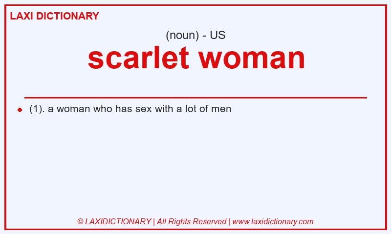 Definition scarlet woman in American English
