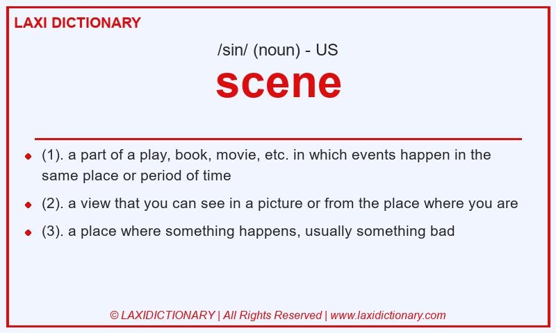 Definition scene in American English