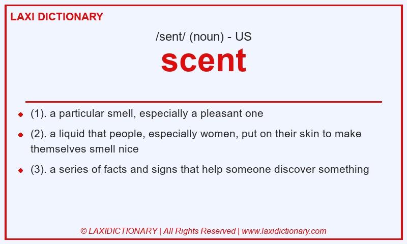 Definition scent in American English