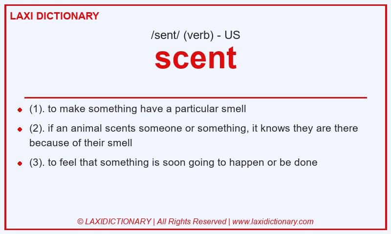 Definition scent in American English