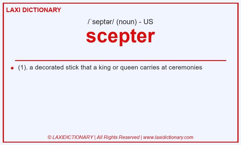 Definition scepter in American English