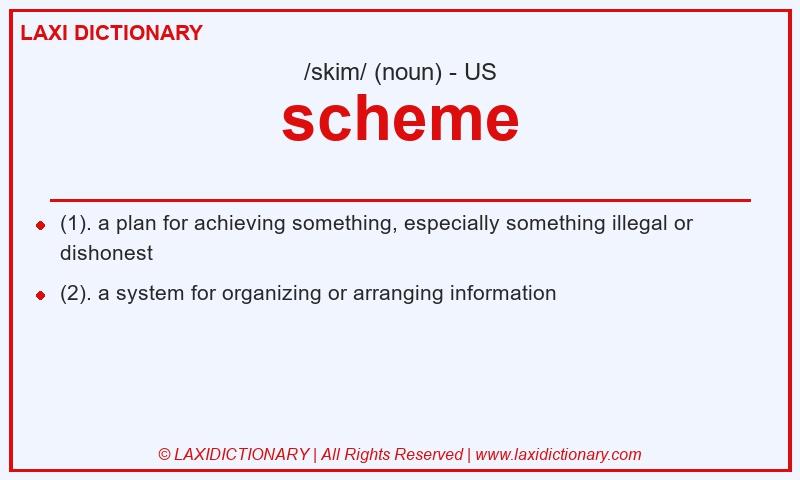 Definition scheme in American English