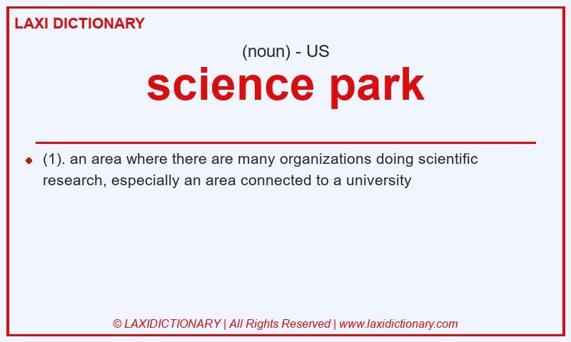 Definition science park in American English