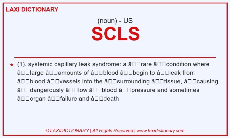 Definition SCLS in American English