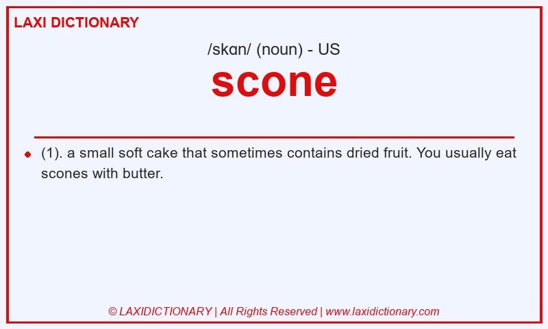 Definition scone in American English