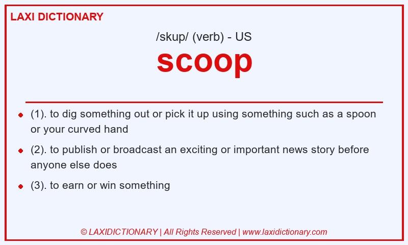 Definition scoop in American English