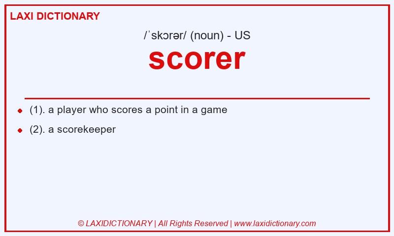 Definition scorer in American English
