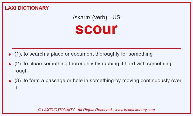 Definition scour in American English