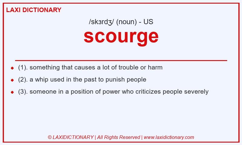 Definition scourge in American English