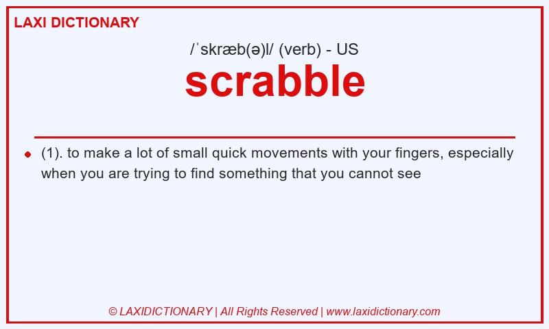 Definition scrabble in American English