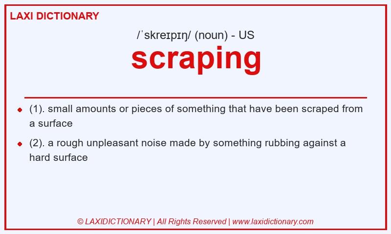 Definition scraping in American English