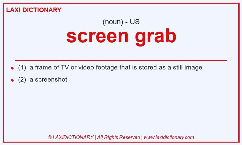 Definition screen grab in American English