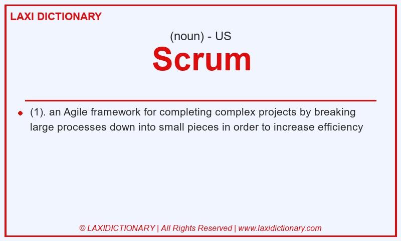 Definition Scrum in American English