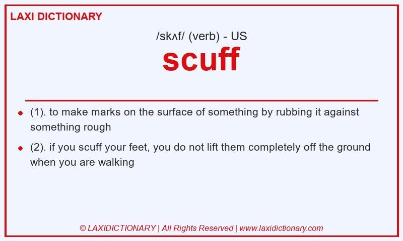 Definition scuff in American English