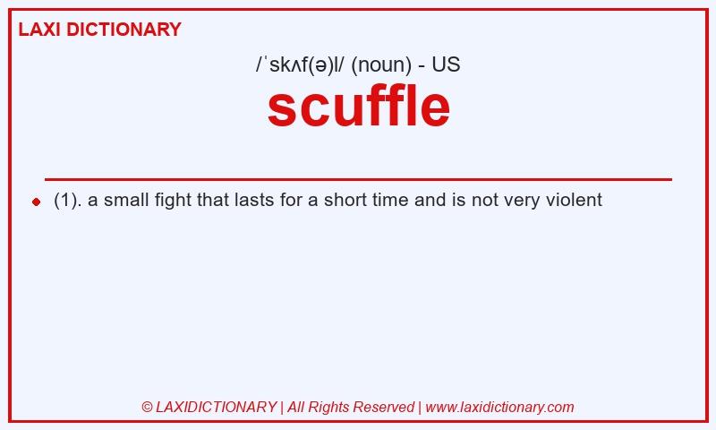 Definition scuffle in American English