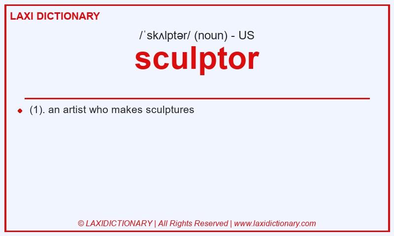 Definition sculptor in American English