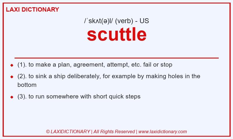Definition scuttle in American English