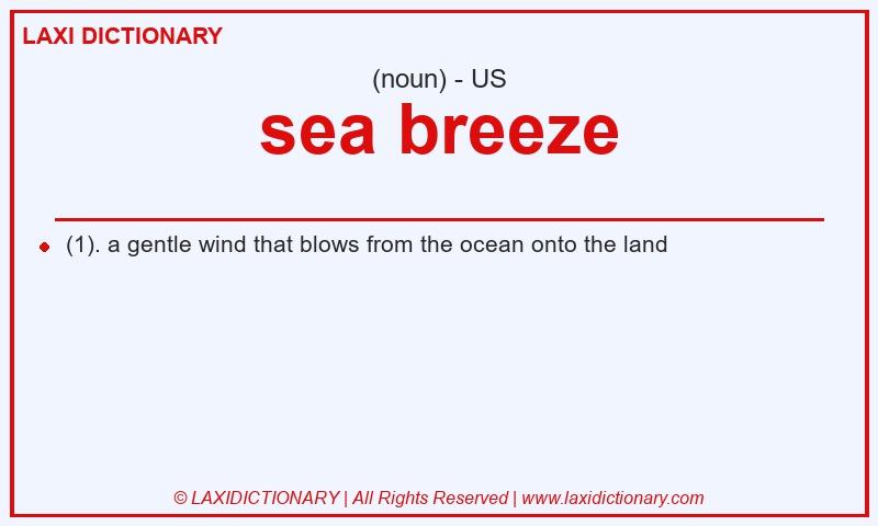 Definition sea breeze in American English