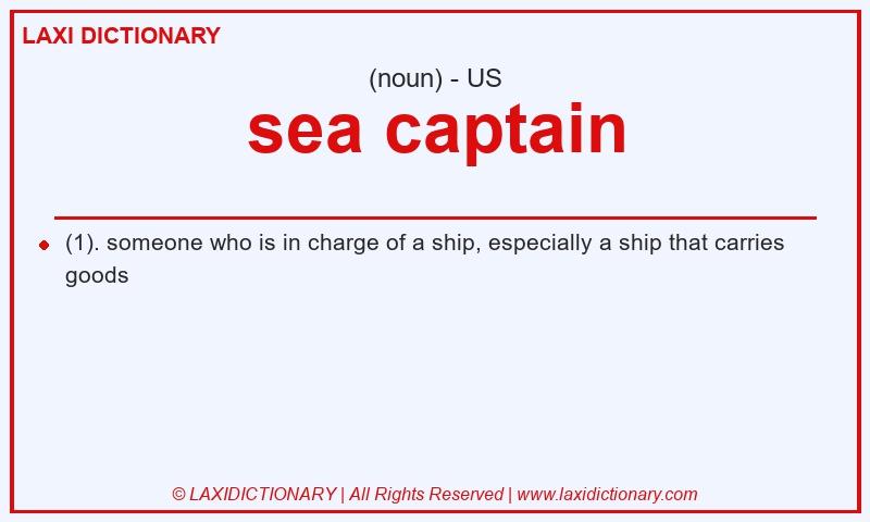 Definition sea captain in American English
