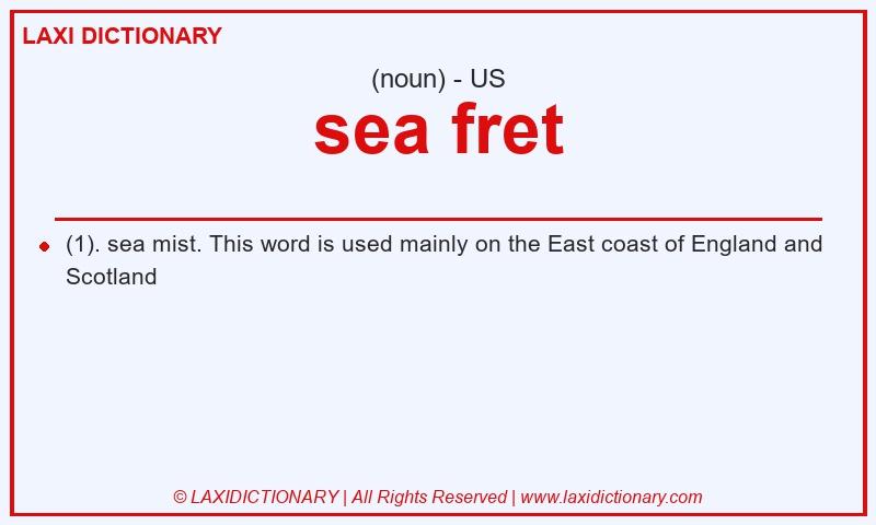 Definition sea fret in American English