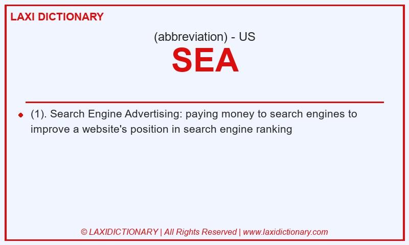 Definition SEA in American English