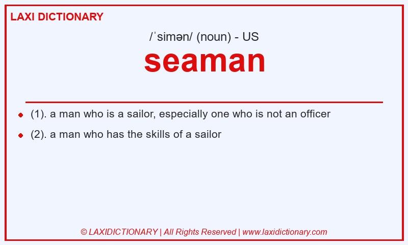 Definition seaman in American English