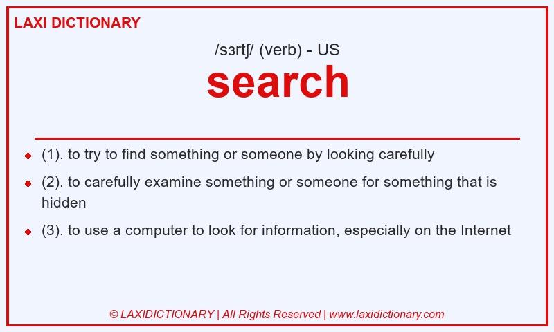 Definition search in American English