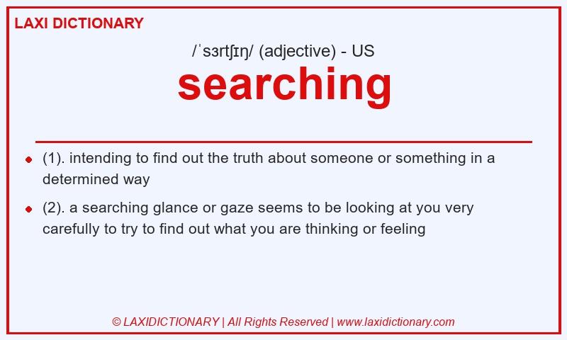Definition searching in American English