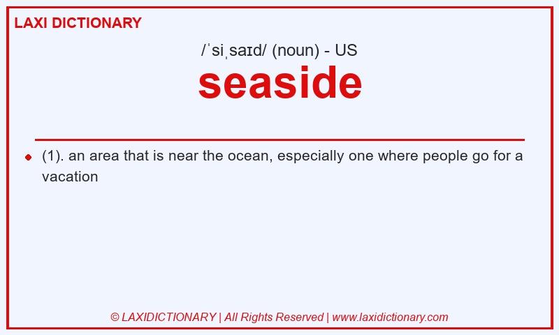 Definition seaside in American English