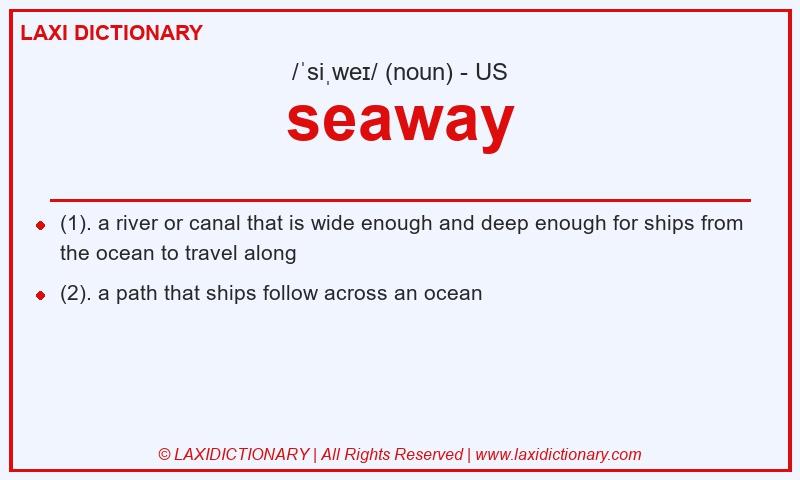 Definition seaway in American English