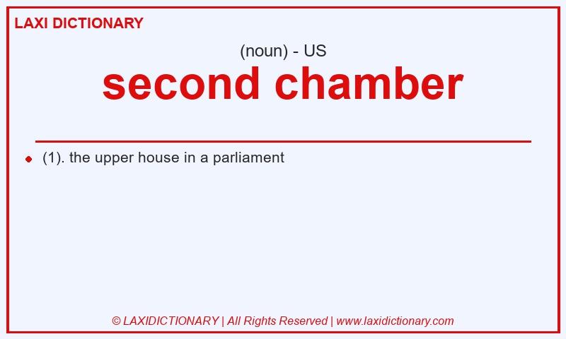 Definition second chamber in American English