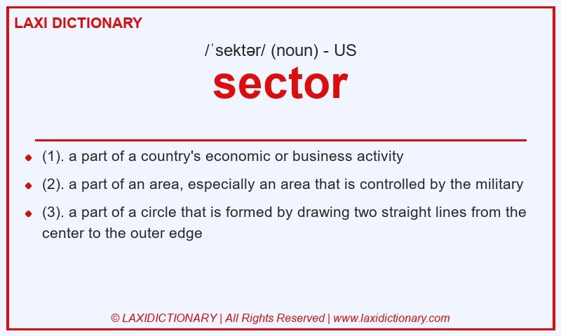 Definition sector in American English