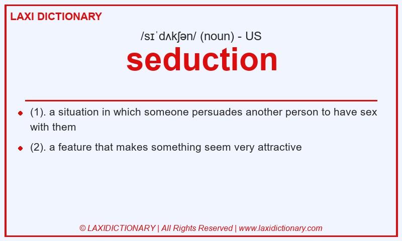 Definition seduction in American English