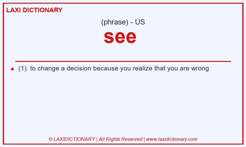 Definition see in American English