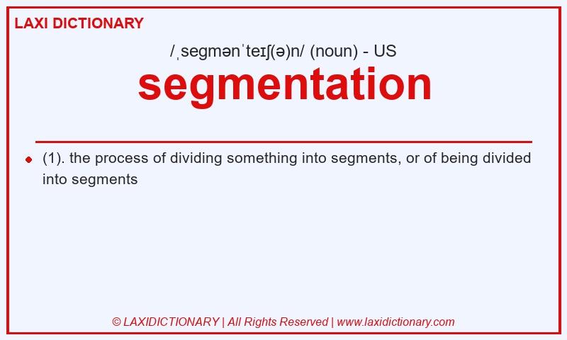 Definition segmentation in American English