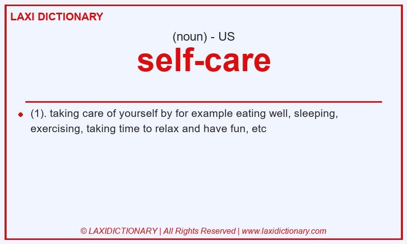 Definition self-care in American English