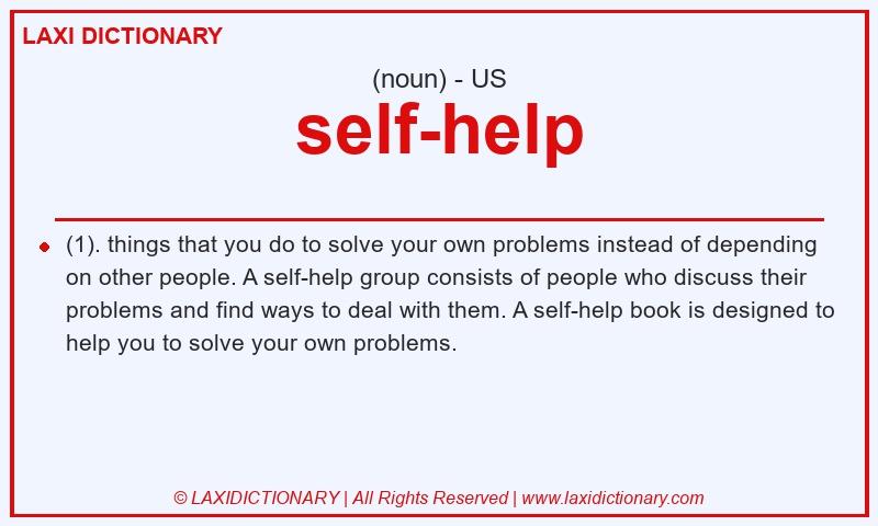 Definition self-help in American English