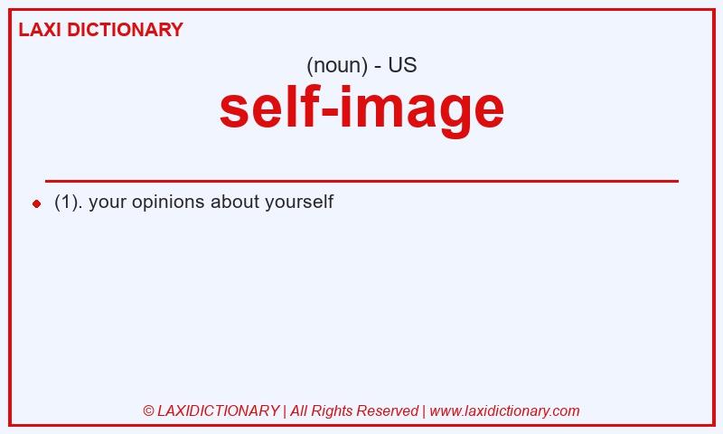 Definition self-image in American English