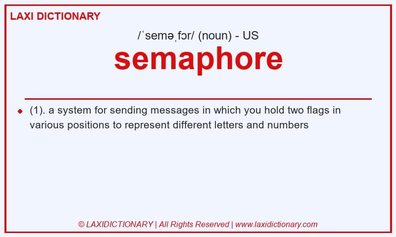 Definition semaphore in American English