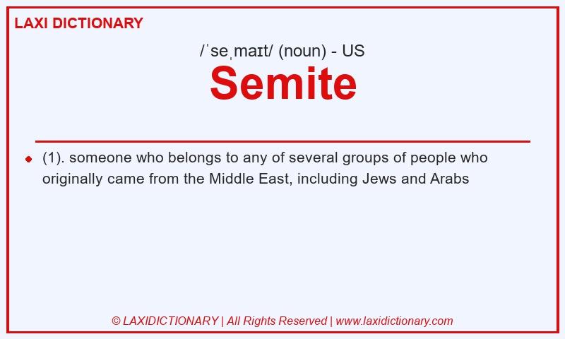 Definition Semite in American English